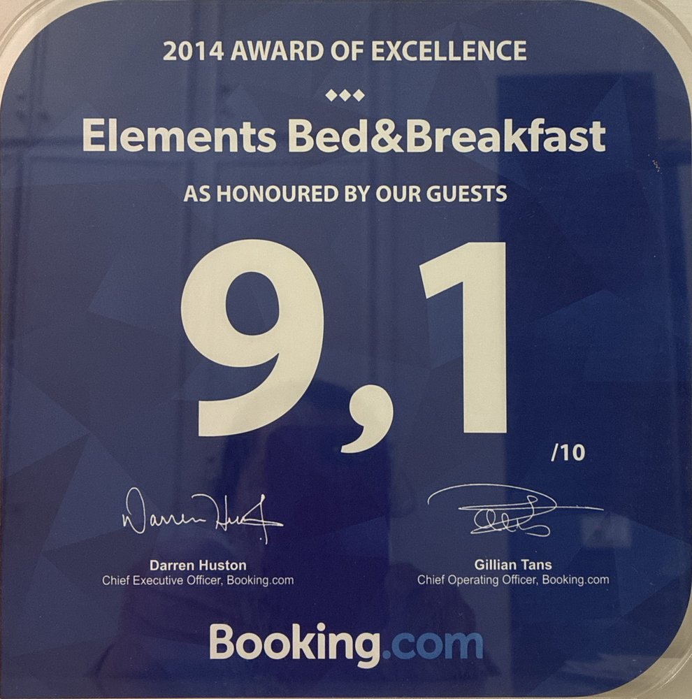 Booking.com Award of Excellence 2015