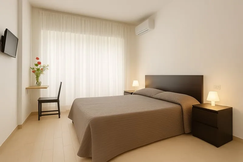 Single Room with private bathroom — Elements Guest House Rome, Trieste-Salario district